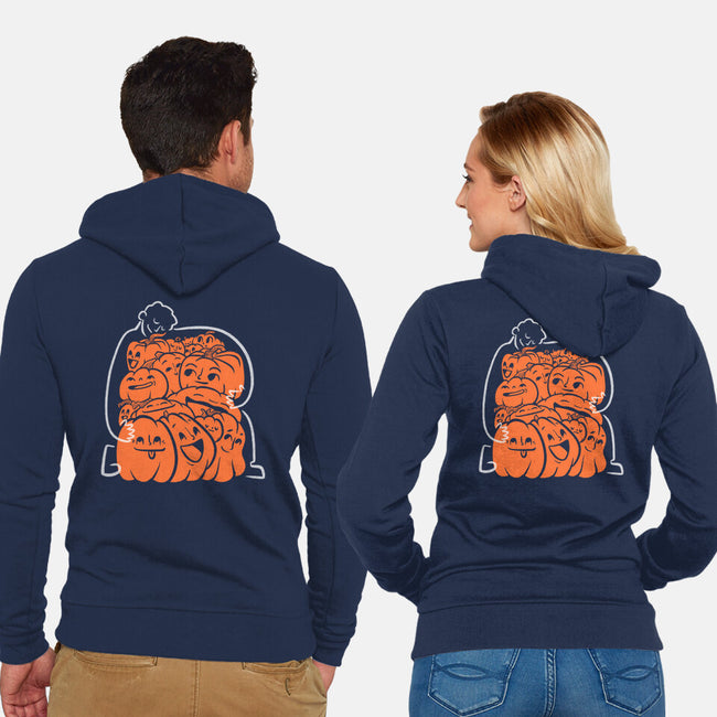 Pumpkin Picker-Unisex-Zip-Up-Sweatshirt-Aarons Art Room