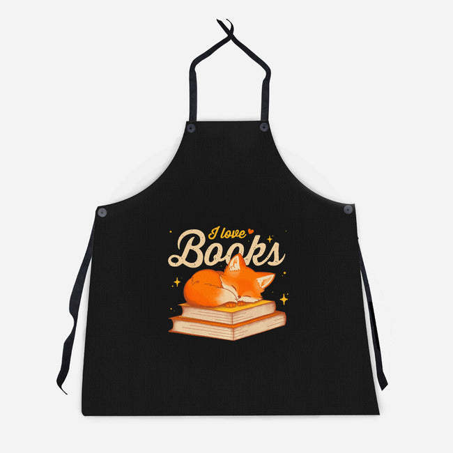 Book Kitsune-Unisex-Kitchen-Apron-retrodivision