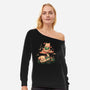 Kupo Readings-Womens-Off Shoulder-Sweatshirt-eduely