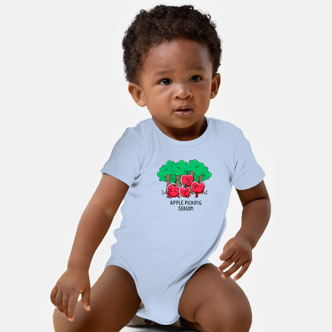 Apple Picking-Baby-Basic-Onesie-Made With Awesome