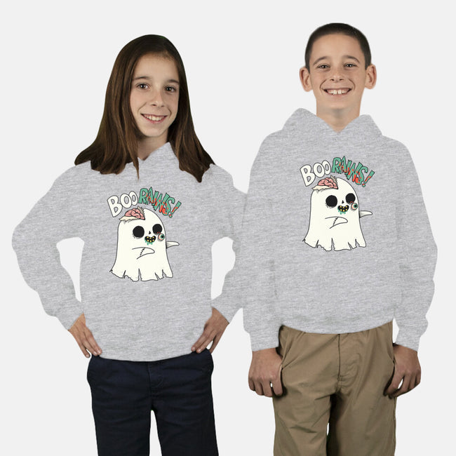 Boo-rains-Youth-Pullover-Sweatshirt-Made With Awesome