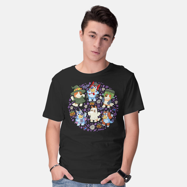 Halloweentime Dogs-Mens-Basic-Tee-Andriu