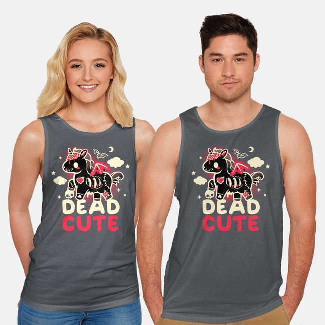 Dead Cute Unicorn-Unisex-Basic-Tank-NemiMakeit