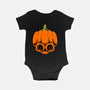 The Pumpkin Skull-Baby-Basic-Onesie-Alundrart