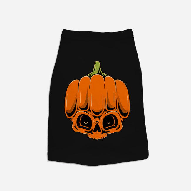 The Pumpkin Skull-Dog-Basic-Pet Tank-Alundrart