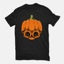 The Pumpkin Skull-Unisex-Basic-Tee-Alundrart