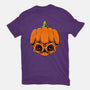 The Pumpkin Skull-Youth-Basic-Tee-Alundrart