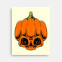 The Pumpkin Skull-None-Stretched-Canvas-Alundrart