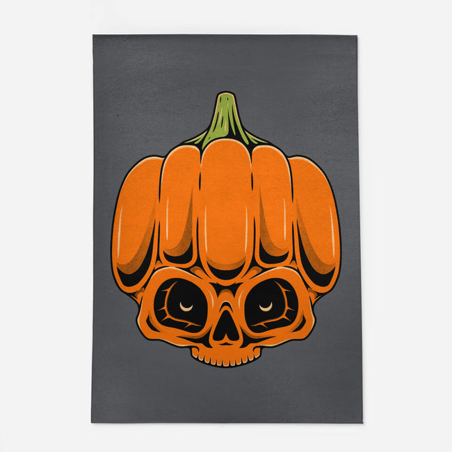 The Pumpkin Skull-None-Indoor-Rug-Alundrart