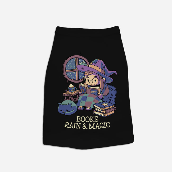 Books Rain And Magic-Dog-Basic-Pet Tank-Geekydog