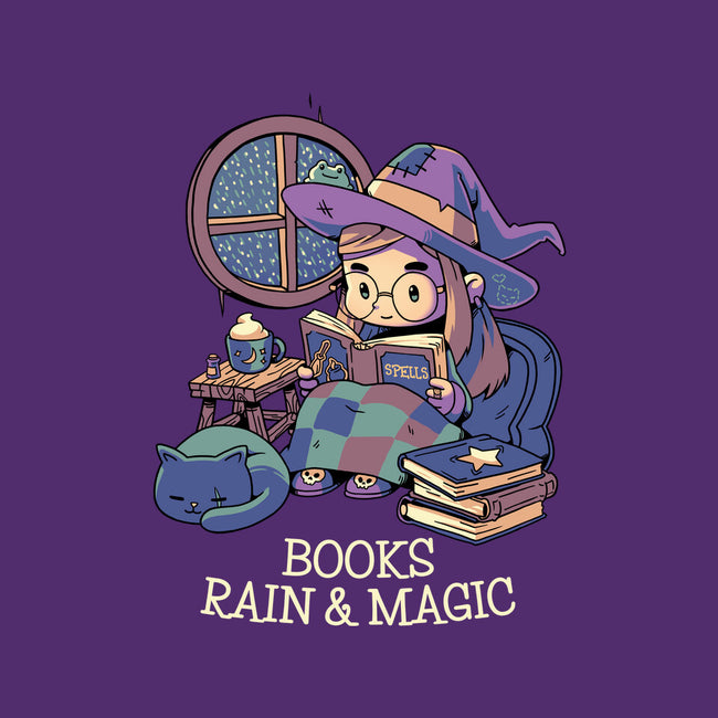 Books Rain And Magic-None-Fleece-Blanket-Geekydog