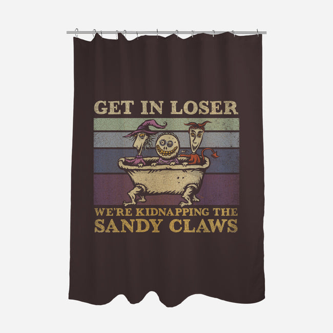 We're Kidnapping The Sandy Claws-None-Polyester-Shower Curtain-kg07