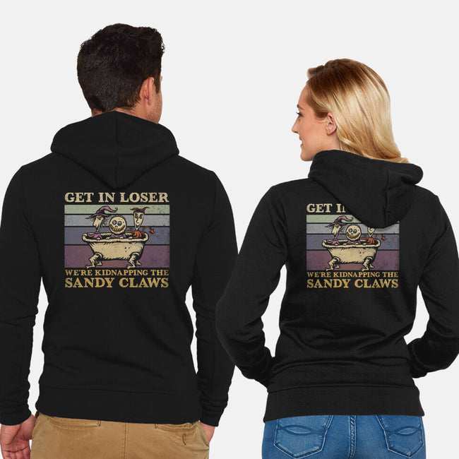 We're Kidnapping The Sandy Claws-Unisex-Zip-Up-Sweatshirt-kg07