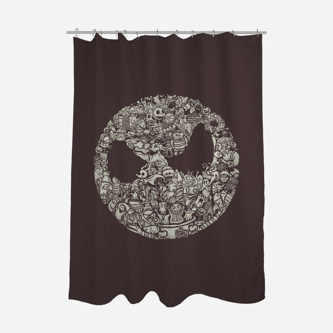 A Most Horrible Circle-None-Polyester-Shower Curtain-kg07