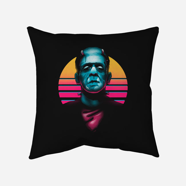 Retro Monsta-None-Removable Cover w Insert-Throw Pillow-Getsousa!