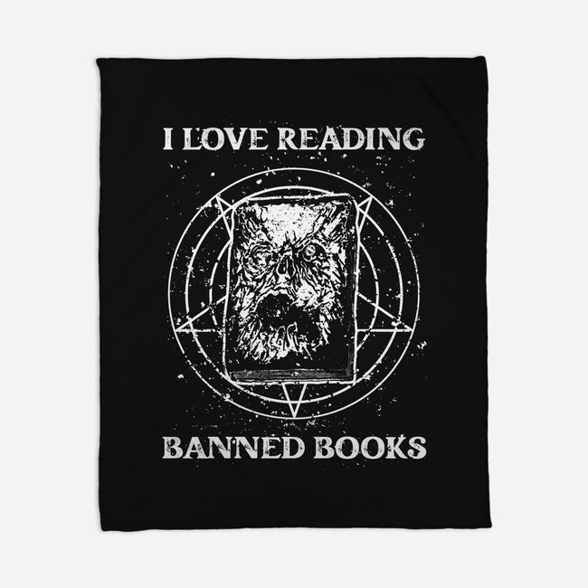 Evil Reader-None-Fleece-Blanket-retrodivision