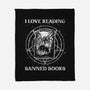 Evil Reader-None-Fleece-Blanket-retrodivision