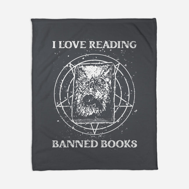 Evil Reader-None-Fleece-Blanket-retrodivision