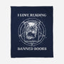 Evil Reader-None-Fleece-Blanket-retrodivision