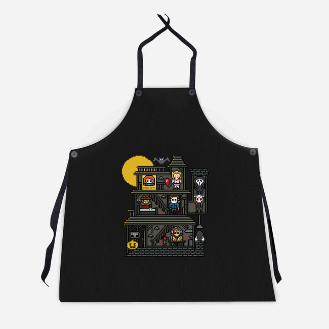 Haunted Pixels-Unisex-Kitchen-Apron-jrberger