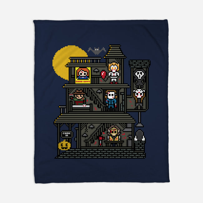 Haunted Pixels-None-Fleece-Blanket-jrberger