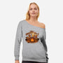 Cookie Monster Tales-Womens-Off Shoulder-Sweatshirt-TonyCenteno