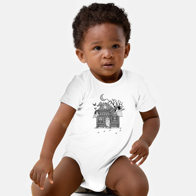 Bluey Haunted House-Baby-Basic-Onesie-JamesQJO