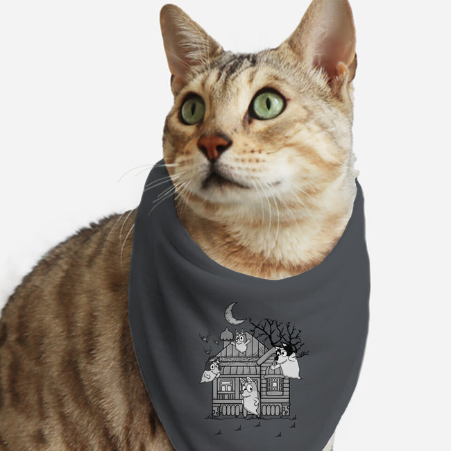 Bluey Haunted House-Cat-Bandana-Pet Collar-JamesQJO