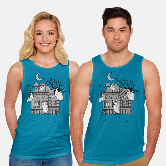 Bluey Haunted House-Unisex-Basic-Tank-JamesQJO