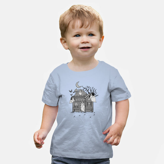 Bluey Haunted House-Baby-Basic-Tee-JamesQJO