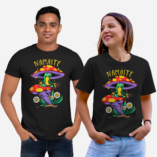 Namaste Meditation-Unisex-Basic-Tee-heydale