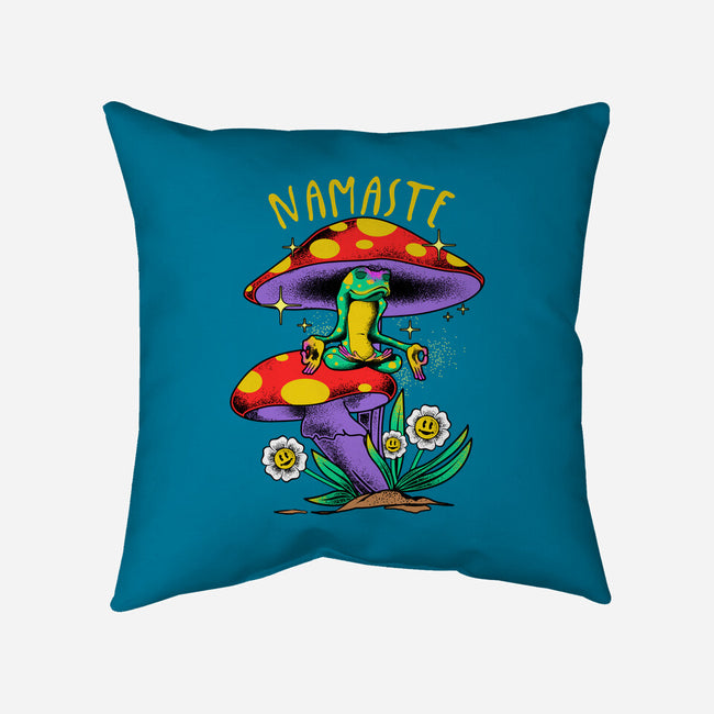 Namaste Meditation-None-Removable Cover w Insert-Throw Pillow-heydale