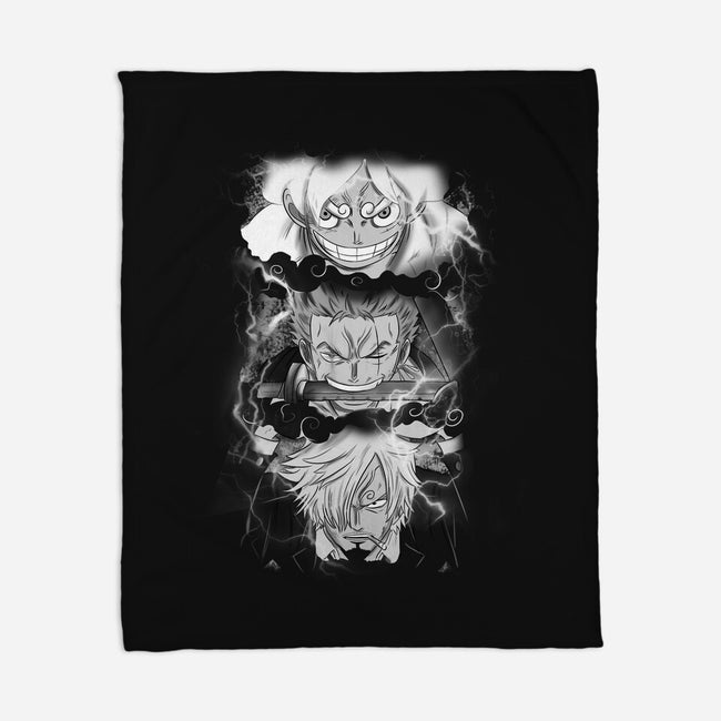 The Monster Trio-None-Fleece-Blanket-fanfabio