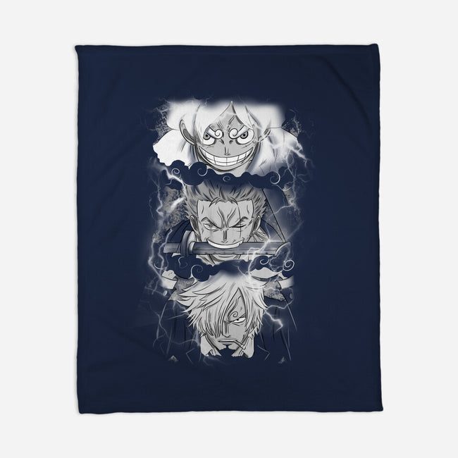 The Monster Trio-None-Fleece-Blanket-fanfabio