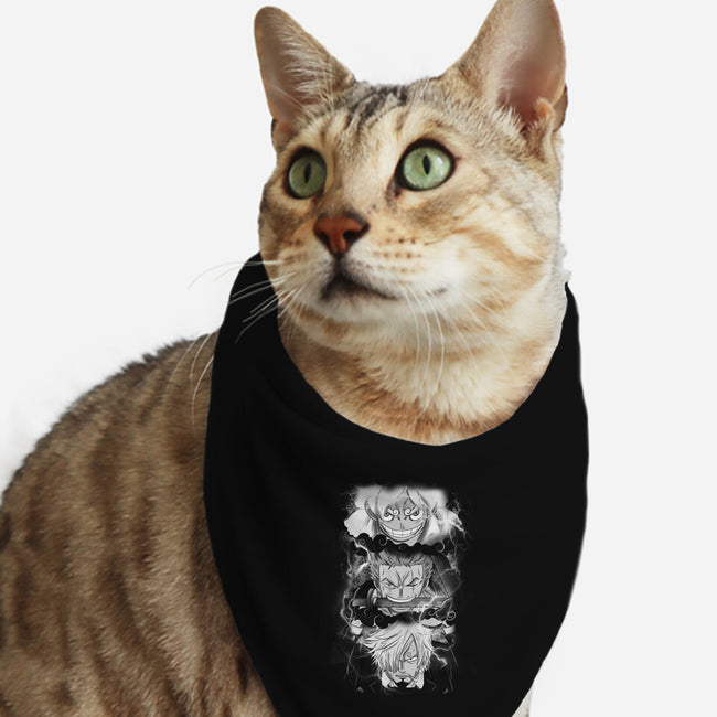 The Monster Trio-Cat-Bandana-Pet Collar-fanfabio