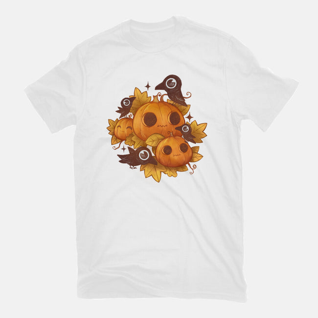 Pumpkins And Crows-Youth-Basic-Tee-ricolaa