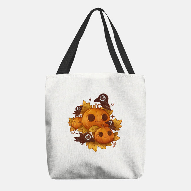 Pumpkins And Crows-None-Basic Tote-Bag-ricolaa