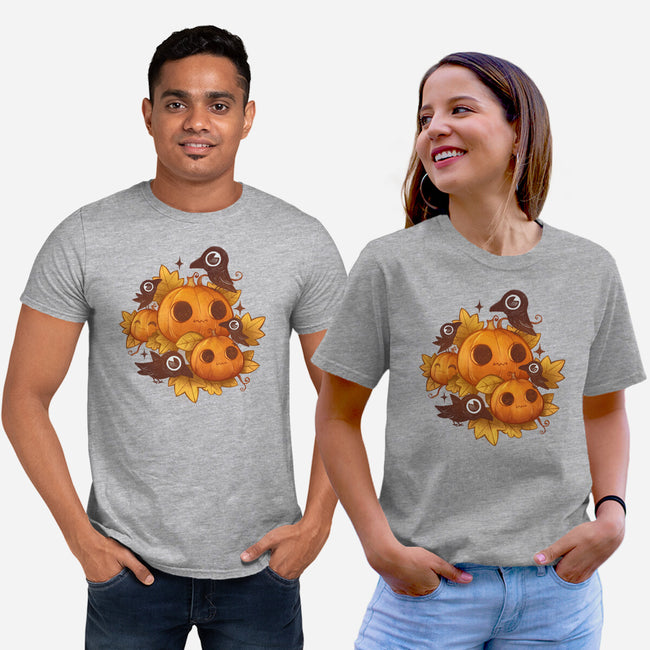 Pumpkins And Crows-Unisex-Basic-Tee-ricolaa