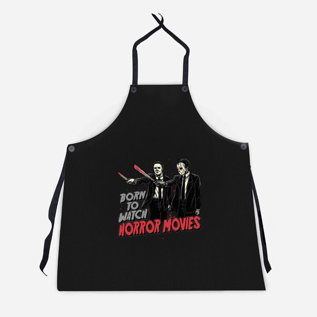 Horror Duo-Unisex-Kitchen-Apron-momma_gorilla