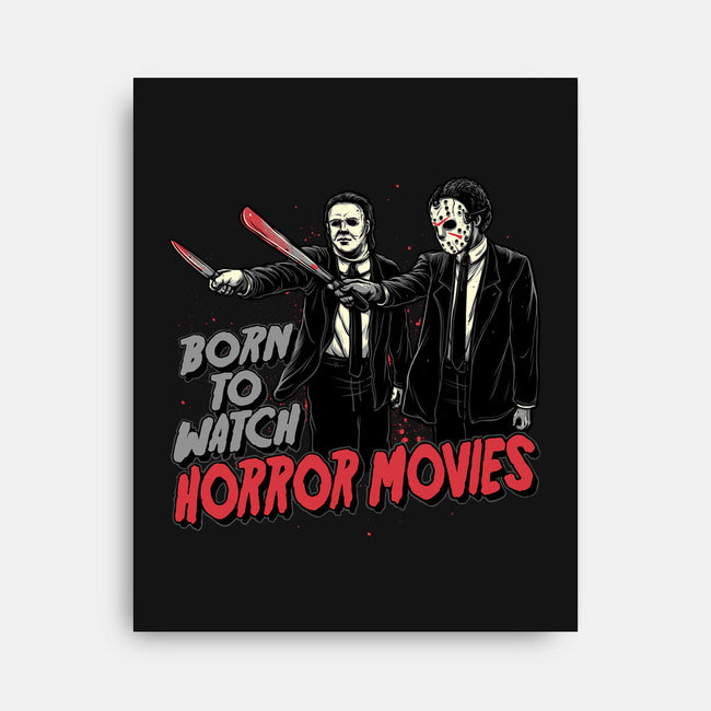 Horror Duo-None-Stretched-Canvas-momma_gorilla