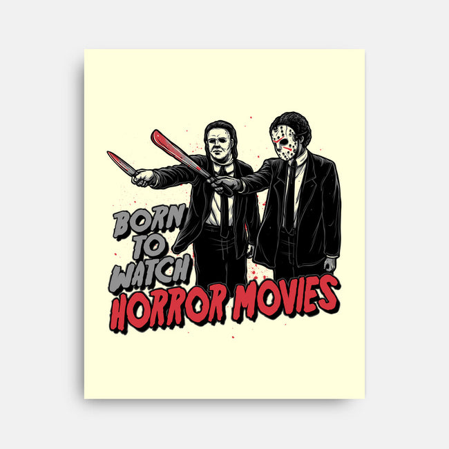 Horror Duo-None-Stretched-Canvas-momma_gorilla