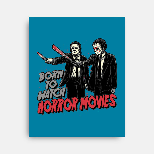 Horror Duo-None-Stretched-Canvas-momma_gorilla