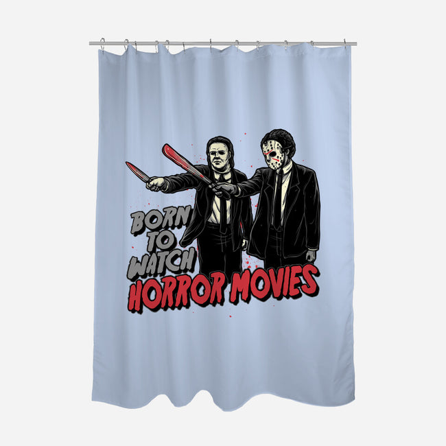 Horror Duo-None-Polyester-Shower Curtain-momma_gorilla