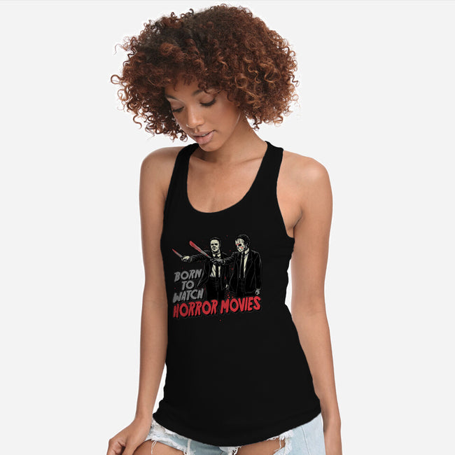 Horror Duo-Womens-Racerback-Tank-momma_gorilla