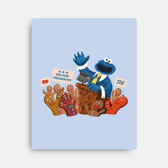 Cookie Monster For President-None-Stretched-Canvas-ugurbs