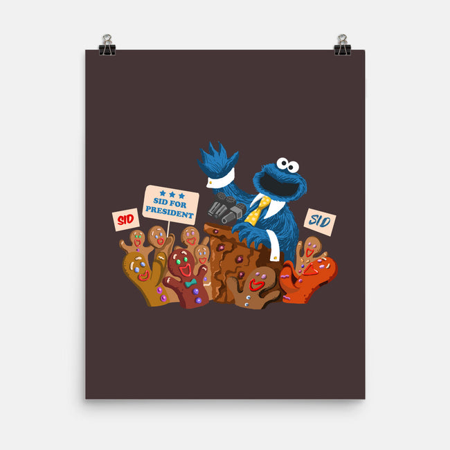 Cookie Monster For President-None-Matte-Poster-ugurbs