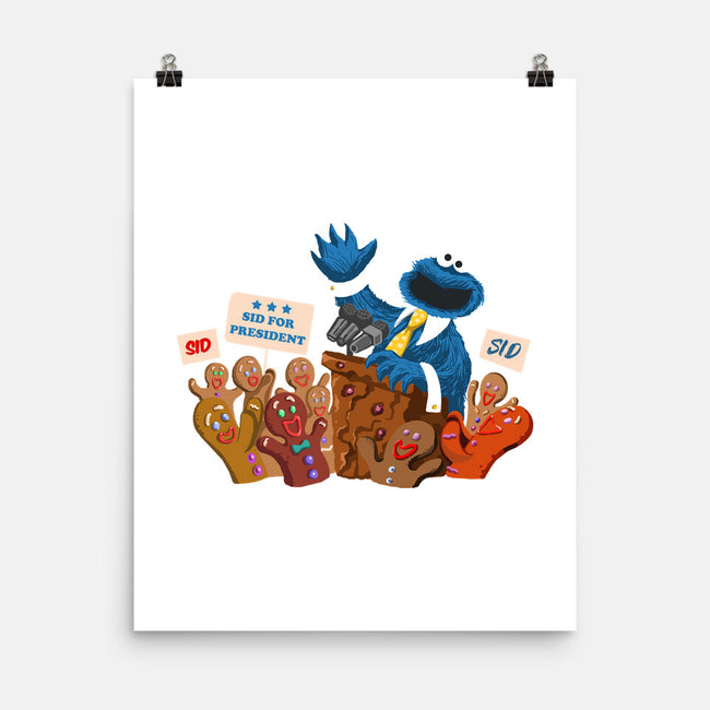 Cookie Monster For President-None-Matte-Poster-ugurbs