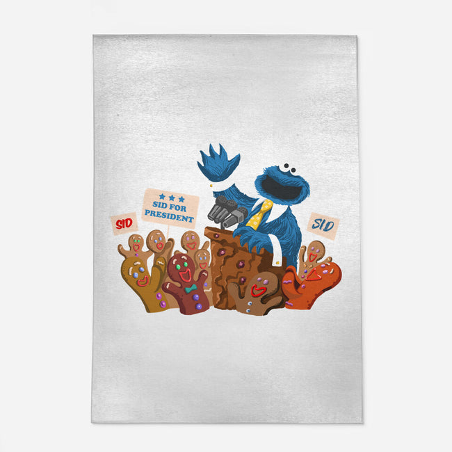 Cookie Monster For President-None-Outdoor-Rug-ugurbs