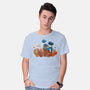 Cookie Monster For President-Mens-Basic-Tee-ugurbs