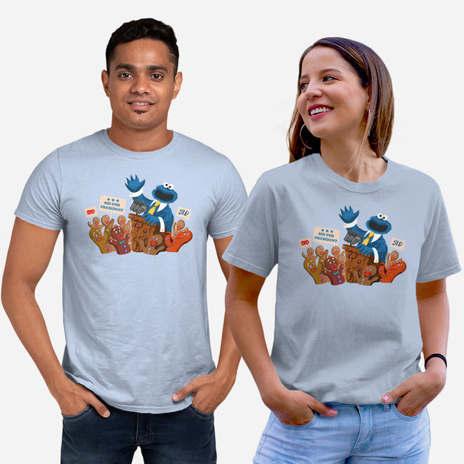 Cookie Monster For President-Unisex-Basic-Tee-ugurbs